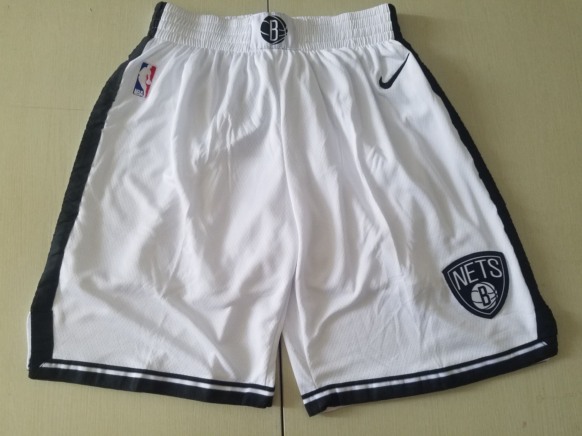 Youth NBA Nike Brooklyn Nets white shorts